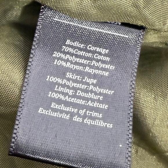 Anthropologie Deletta Chiffon Drop Waist Sweatshirt Dress‎ Size S Grey Green - Picture 6 of 6